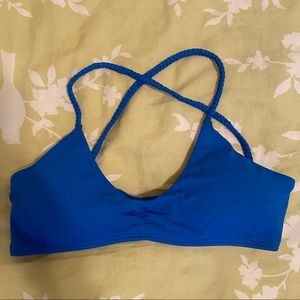 Midori Swim Blue Bikini Top Size Small